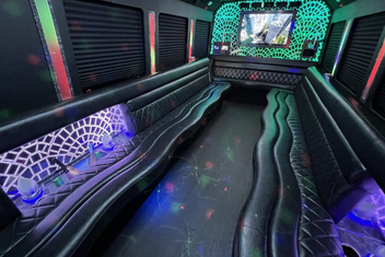 Garden Grove Limo Bus Interior