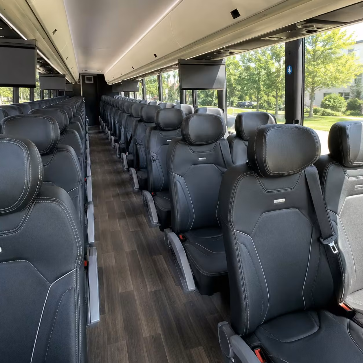 garden grove charter bus interior