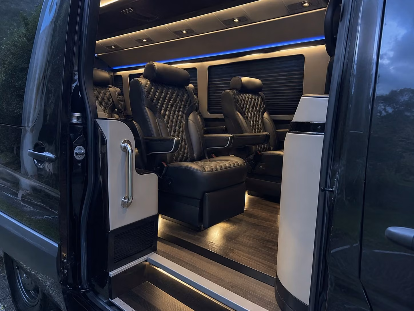 sprinter van with driver inside
